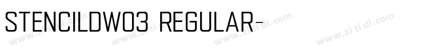StencilDW03 Regular字体转换
